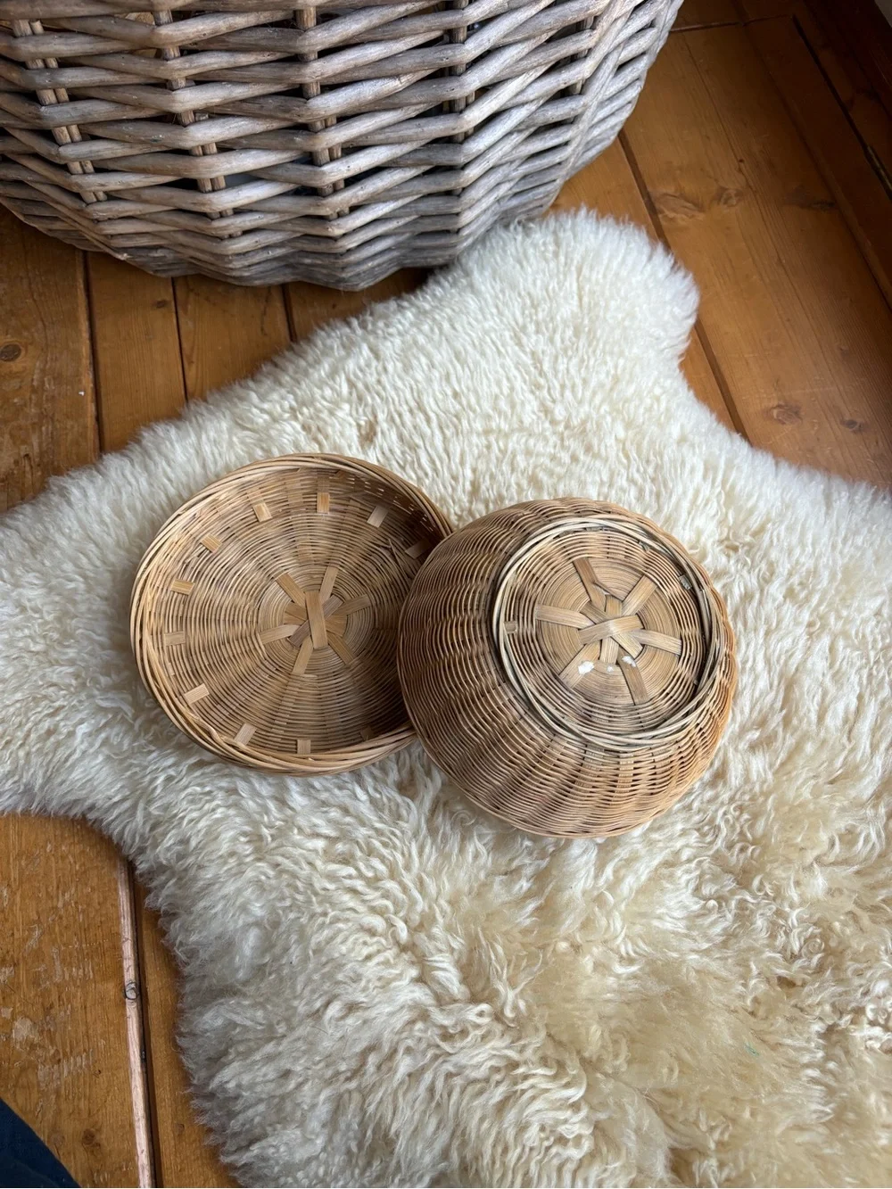Vintage Japanese Sewing Basket